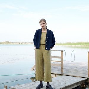Linen Fox Ocean Trousers